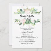 Invitation Bachelorette florale tropicale moderne (Devant)