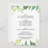 Invitation Bachelorette florale tropicale moderne (Dos)