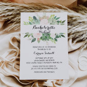 Invitation Bachelorette florale tropicale moderne