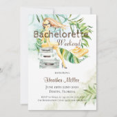 Invitation Bachelorette Girls Weekend Tropical (Devant)
