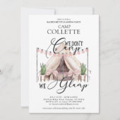 Invitation Bachelorette Glamping Party (Devant)