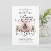 Invitation Bachelorette Glamping Party (Debout devant)