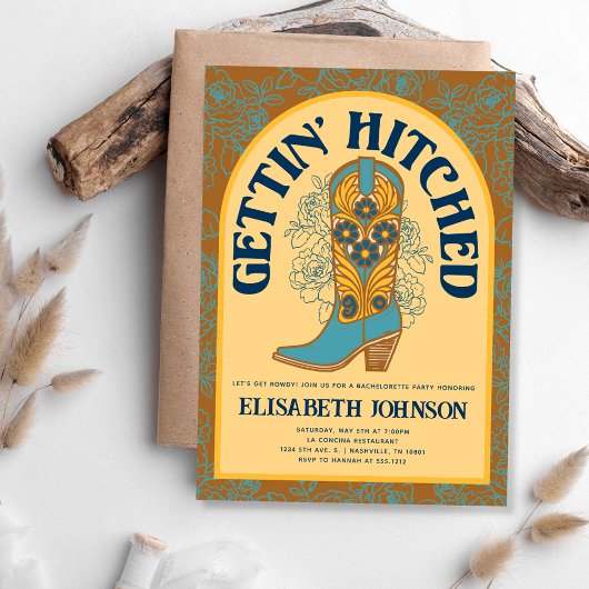 Invitation Bachelorette Hitched