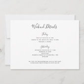 Invitation Bachelorette Itinéraire de la piscine à anneau en  (Dos)