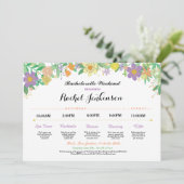 Invitation Bachelorette Itinéraire Fête des mariées violet In (Debout devant)