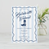 Invitation Bachelorette Itinerary Bach Weekend Rodeo Boots (Debout devant)