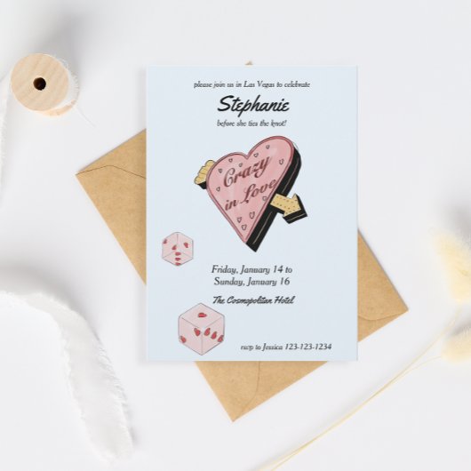 Invitation Bachelorette Las Vegas