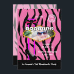 Invitation Bachelorette Las Vegas thème Casino Party photo<br><div class="desc">Personnalisable en fonction des détails de votre événement. Graphiques par revidevi.</div>
