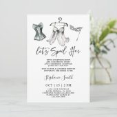 Invitation Bachelorette Lingerie Fête des mariées (Debout devant)