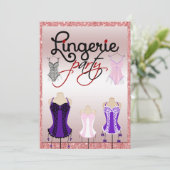 Invitation Bachelorette Lingerie Party (Debout devant)