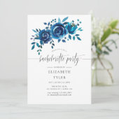 Invitation Bachelorette marine et blanche (Debout devant)