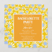 Invitation Bachelorette moderne de marguerite jaune (Devant / Derrière)