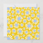 Invitation Bachelorette moderne de marguerite jaune (Dos)