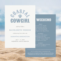 Bachelorette moderne Nautique Bleu Côtier