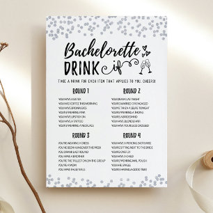 Invitation Bachelorette modifiable BOIRE SI Hen Party Game Ca