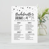 Invitation Bachelorette modifiable BOIRE SI Hen Party Game Ca (Debout devant)