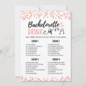 Invitation Bachelorette modifiable BOIRE SI Hen Party Game Ca (Devant)