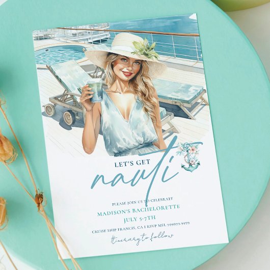 Invitation Bachelorette Nauti Cruise