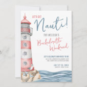 Invitation Bachelorette Nautique Cute Watercolor (Devant)
