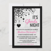 Invitation Bachelorette nocturne de Ghouls (Devant)