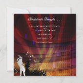 Invitation Bachelorette Noir Or Blanc Champagne (Dos)