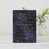 Invitation Bachelorette nuptiale étoile en argent de la Marin (Debout devant)