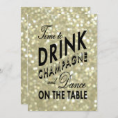 Invitation Bachelorette or glamour (Devant / Derrière)