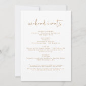 Invitation Bachelorette orange brûlée de la Bohême (Dos)