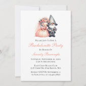 Invitation Bachelorette Orange Gnome (Devant)