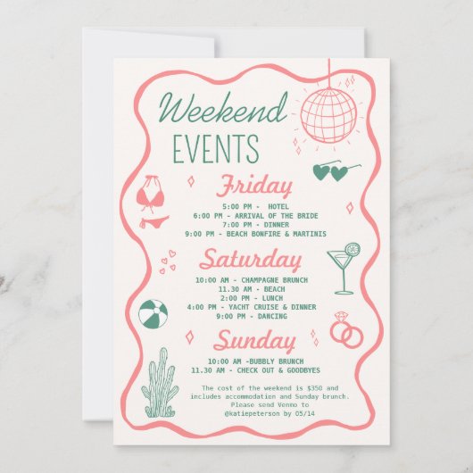 Invitation Bachelorette Palm Springs (Dos)