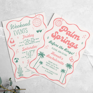 Invitation Bachelorette Palm Springs