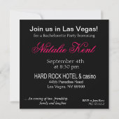 Invitation Bachelorette Party à Las Vegas (Dos)