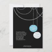Invitation Bachelorette Party Aqua Blue Paper Lanterns Invita (Dos)