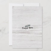 Invitation Bachelorette Party Boho Plumes florales Bois rusti (Dos)