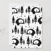 Invitation Bachelorette Party Camper Mountain hiver (Dos)