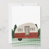 Invitation Bachelorette Party Camper Mountains Week-end (Dos)