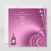 Invitation Bachelorette Party Corset Chaussures roses masque (Dos)