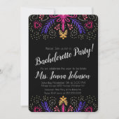 Invitation Bachelorette Party Dotée Floral Chic (Devant)