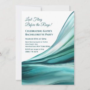 Invitation Bachelorette Party-Emerald Green-