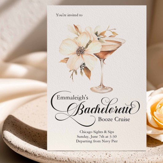 Invitation Bachelorette Party Espresso Martini