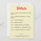 Invitation Bachelorette Party floral personnalisé (Dos)