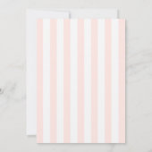 Invitation Bachelorette Party Golf Bach Retro Stripes (Dos)