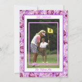 Invitation Bachelorette Party Golfing Lavender Photo (Dos)