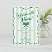 Invitation Bachelorette Party Itinerary Bach Weekend Bow (Debout devant)