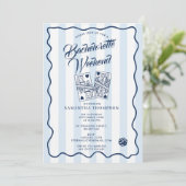 Invitation Bachelorette Party Itinerary Bach Weekend Casino (Debout devant)