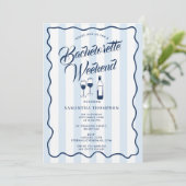 Invitation Bachelorette Party Itinerary Bach Weekend Wine (Debout devant)