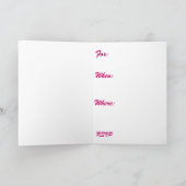 Invitation Bachelorette Party/Mariée (Intérieur)