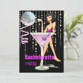 Invitation Bachelorette Party Pink Martini (Debout devant)