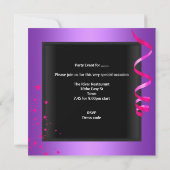 Invitation Bachelorette Party Purple Pink Zebra Cocktail (Dos)