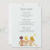 Invitation Bachelorette Party Week-end Beach Getaway (Dos)
